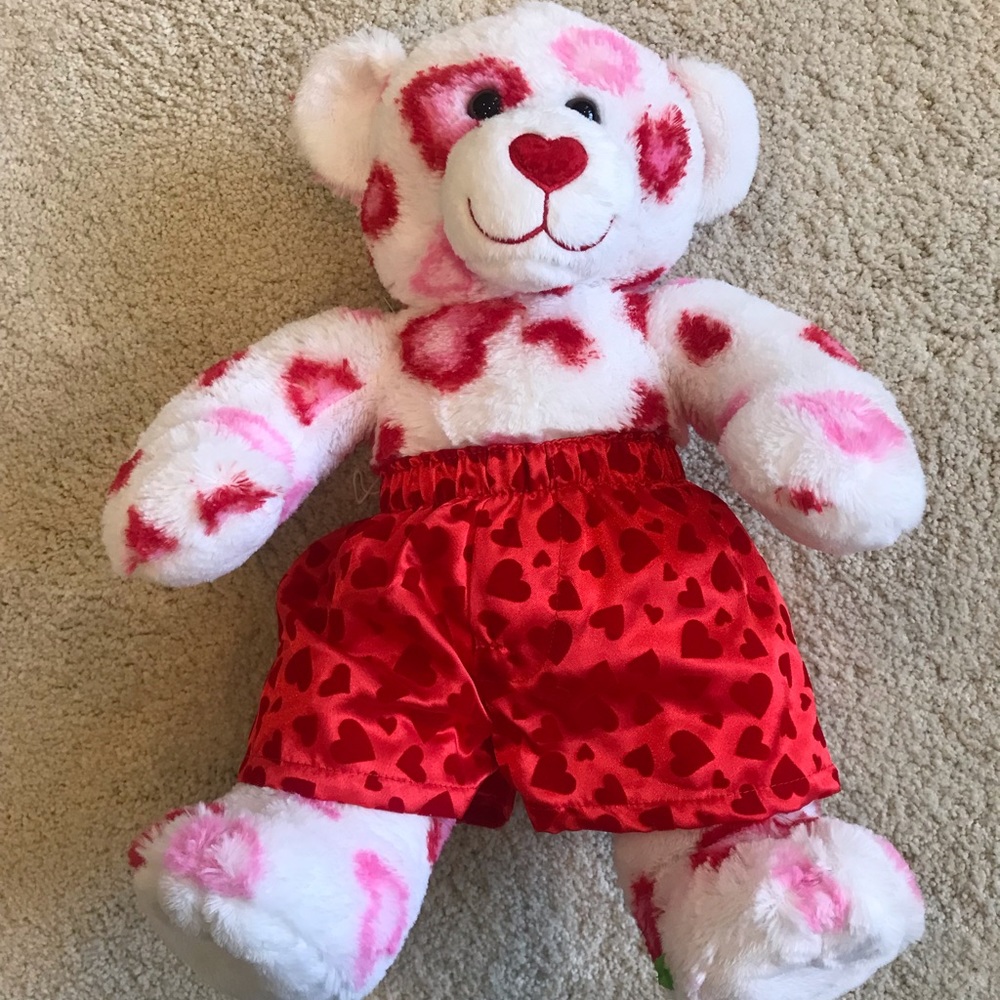 Build A Bear Valentine Bear in Satin Boxers - Picture 2 of 4